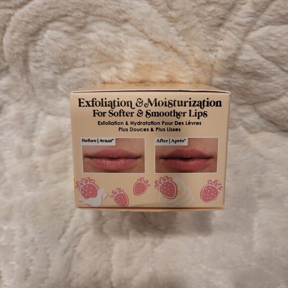 Grande Cosmetics GrandeBUFF Moisturizing Lip Scrub Strawberries Cream New Fresh - Picture 2 of 12